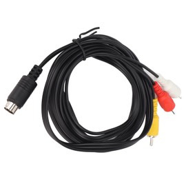 Mini DIN 9 Pin Cable, 9 Pin DIN Male to 3 RCA Male Video Extender Cable Adapter for TV AV Receiver Monitor, 5.9ft 9Pin Mini DIN to 3 RCA Male Adapter Cable, for Projector