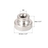 sourcing map Knurled Thumb Nuts, 10Pcs M4x0.7mm Iron Round Knobs