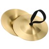 PATIKIL 1pc Finger Cymbal 2.08 Diameter Brass Copper Go Ruden