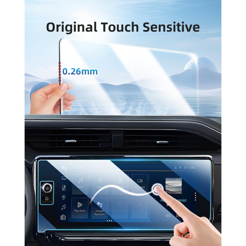 LANGBEAN 3PCS Screen Protector for 2022-2025 GMC Sierra 1500 13.4
