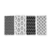 Areaware BITMAP TEXTILES | 4 Napkins | Susan Kare (Black/White)