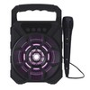 Portable Karaoke Machine Multifunction Cool Lighting Plug in Card Deep