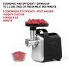 Starfrit Electric Meat Grinder - Two Stainless Steel Grinding Plates