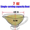 KR. LIF 2 Pack Glass Gravy Boat - Crystal Sense