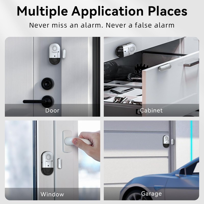 Sanjie Door Alarms When Opened,Door Window Alarm Sensors for Kids