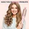 Whiteleopard Automatic Hair Curling Iron,Negative Ion Rotating Hair Curler,3 Temperature