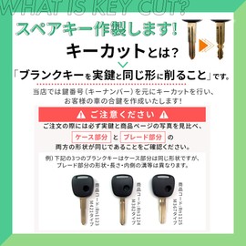 [Rn1123] Key Cutting Processing Key Can Be Key Cut Blank Key Car Key Spare Key Cut Suzuki Mazda Nissan 1 Button Moko Pino Wagon R Every Alto Jimny Swift AZ Off Road MR Wagon Hustler Alto Eco Kei Scrum