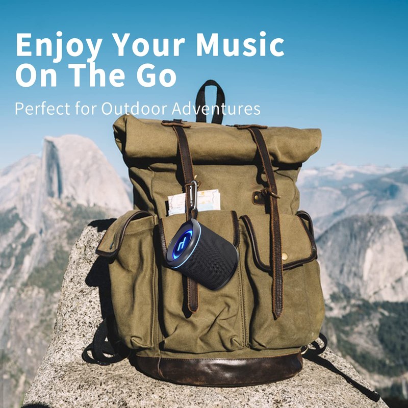 HEYSONG Portable Bluetooth Speaker with HD Sound, Small Waterproof Shower