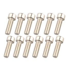 HALJIA 12 PCS Bike Bicycles Water Bottle Cage Bolts Holder Screws M5 Inner Hexagon Threaded Screws for Bracket Accessories