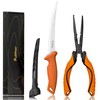 pullther fishing 2PC Fishing Tool Kit - 7" Fillet Knife,9"