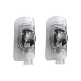 Hxqdt Courtesy Lamp, 30 / 40 / 50 Series Toyota Prius α Logo Projection, Door Welcome Light, LED Ghost Shadow Light, Easy Installation, Set of 2 (For Prius α)