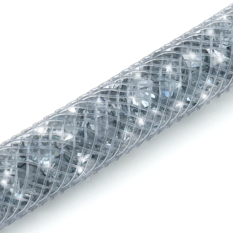 CKB LTD Grey Sparkle Lanyard Rhinestone Silver Glitter Crystal Gems