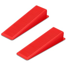 MarketConnect® Pack of 50 Red Reusable Wheel Chocks for Leveling Tiles and Floors Made in Italy