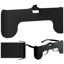 Lingvee 1 Pcs View Limiting Device Clip On Cloud-Overs Visors Attaches View Limiting Device Aviation Training Supplies with Soft Case(Black)