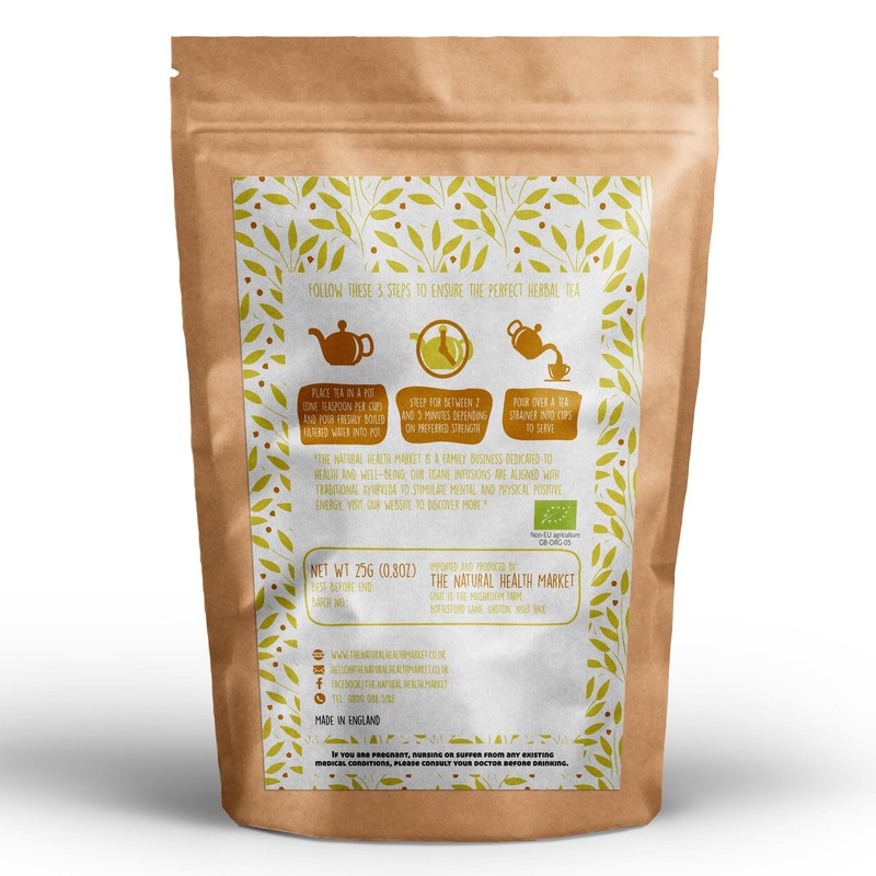 Organic Ginger Loose Tea By The Natural Health Market (25g)