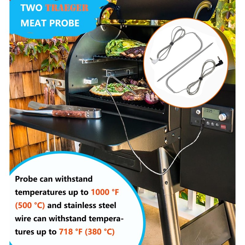 Replacement for Traeger Meat Probe,Compatible with Traeger Wood Pellet Grills