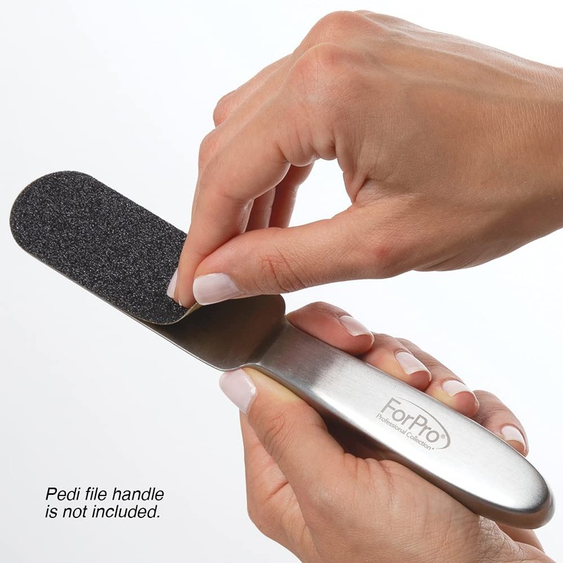 ForPro Professional Collection Stainless Steel Pedi File Refill, 80 Grit,