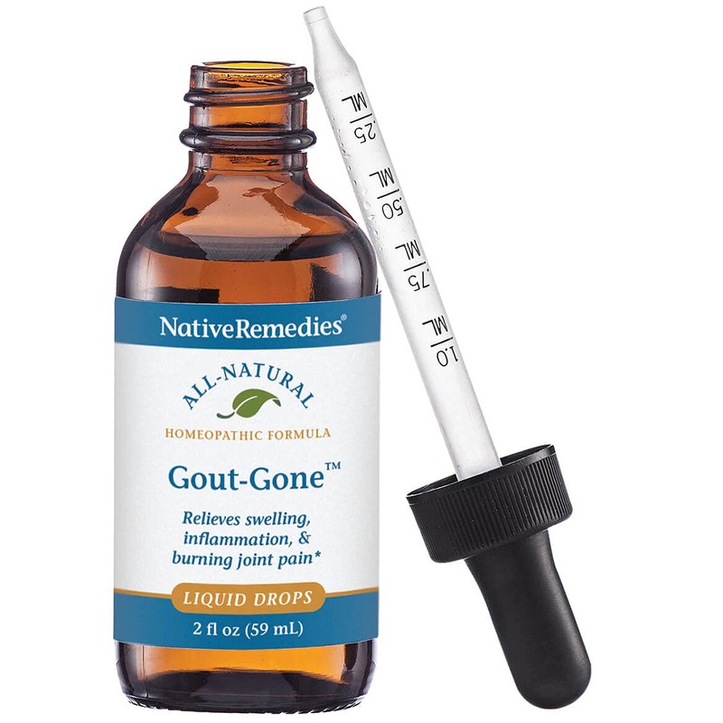 Native Remedies Gout-Gone - Natural Homeopathic Formula for The Joint