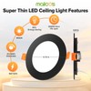 MAILCOS 12 Pack 4 Inch 5CCT Black Ultra-Thin LED Recessed