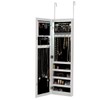 ReunionG Jewelry Cabinet Wall Mounted, Display Bracelets Hanging Organizer Mirrored