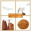 barilo Wood Wall Hooks, 6 Pack | Modern, Decorative White