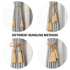 Pretty Jolly 4 Pack Double-ended Tassel Curtain Tiebacks Handmade Braided