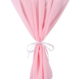Time to Sparkle 4PCS 10FT Chiffon Table Runner Wedding Decor 28x120 inches Gauze Table Runner Rustic Sheer Table Decor for Romantic Bridal Shower Baby Shower Birthday Party Baby Pink