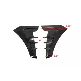 SDZ Carbon Effect Flexible Fender Side Air Vents Grilles Diffuser Fit Mercedes