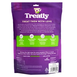 Treatly American Beefhide Chip Rolls 5-6" Dog Chew Treats - Natural Flavor, 50 Count/1 Pack