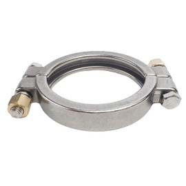 LOZOME High Pressure Sanitary Clamp Bolted Tri Clamp Clover Stainless Steel 304 (Tri Clamp: 3 Inch) Tube Fittings Connection