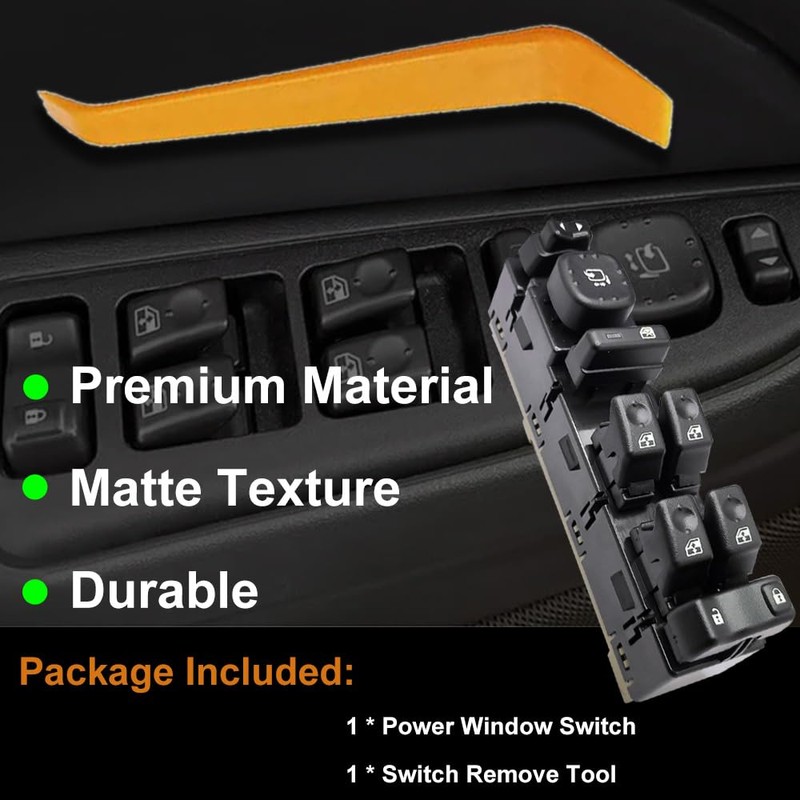 Front Left Driver Side Power Master Window Switch Replace 15186208