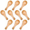 HANSGO Small Wooden Spoon, 10PCS 3 inches Ice Cream Salt
