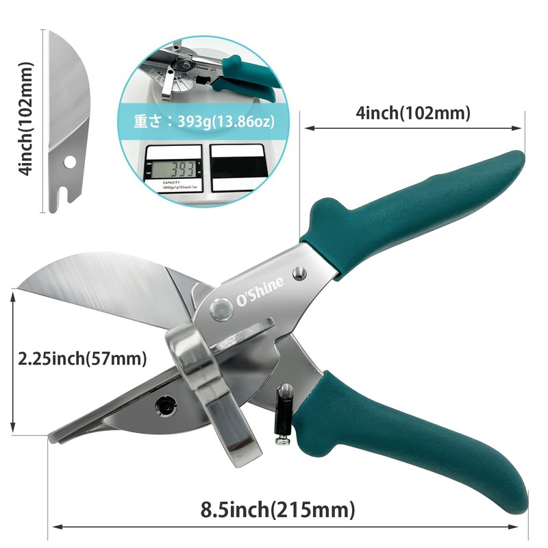 O’Shine Miter Scissors Mold Cutter Multi-Angle Wiring Cover Cutter Adjustable