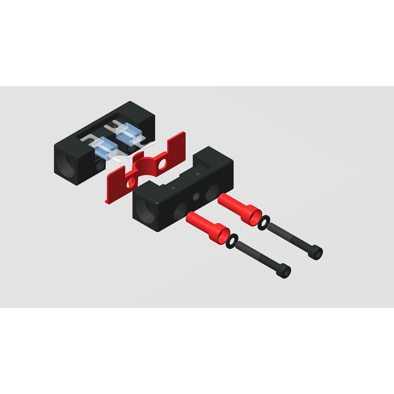 KnuKonceptz KonFUSED 0 Gauge Positive and Negative Battery Terminal Pair