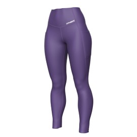 Sparx Fleece Lined Leggings for Women Warm Winter Thermal Tights High Waisted Yoga Pants Cold Weather with Pockets (Purple, Large)