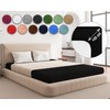 Sesto Senso Fitted Sheet 160 x 200 cm Black Skin