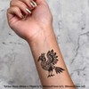 4 x 'Aztec Bird ' Temporary Tattoos - Water Resistant,