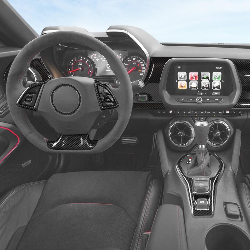 RT-TCZ for Camaro Carbon Fiber Interior Trim Kit, Dash Cover