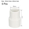 sourcing map 25mm x 20mm PVC Reducing Coupling Hub by