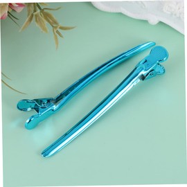 TOVINANNA 12pcs Salon Clips Beak Clip Salon Styling Heart Bun for Hair Single Prong Pin Curl Clips Hair Sectioning Clips Alligator Hair Clips Pin Barrettes for Thick Hair Metallic Hair Clips