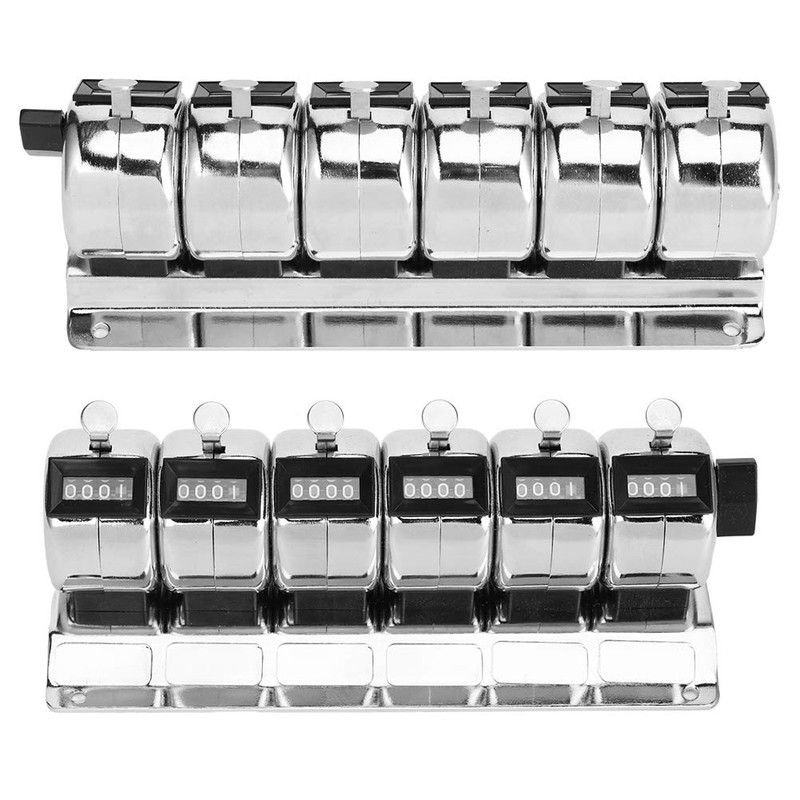 0 to 9999 Manual Tally Counter Metal Mechanical Counter 4Digit