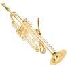 Miniature Trumpet Model High Simulation Mini Musical Instrument for Home