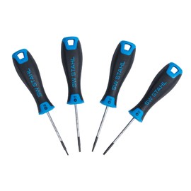 SW-Stahl 32813L Screwdriver Set with TX Profile I T6-T9 x 60 mm I TX Screwdriver Set I Tool Set 4 Pieces