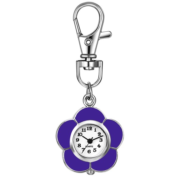 Silverora Pocket Watch Carabiner Watch Nurse's Watches: Easy to Read