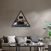 Radiance Goods Contemporary Black Finish Triangle Framed Wall Mirror 31.5"