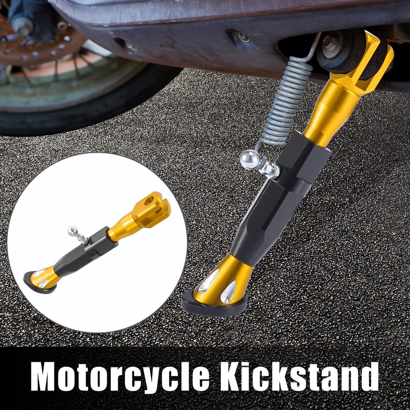Motoforti Universal Adjustable Motorcycle Kickstand Side Support Stand Set CNC