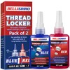 Thread Locker Blue and Red, Medium and Strong Strength Thread