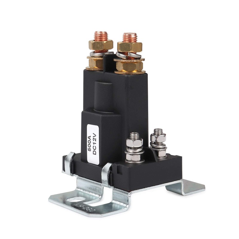 Ehdis 高電流スターターリレー500 AMP DC 12V 4ピンSPST自動車自動始動コンタクターダブルバッテリーアイソレータ制御オン/オフスイッチ