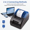 58mm Thermal Receipt Printer Desktop USB&BT Wireless Connection Printer Barcode