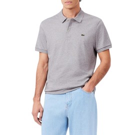 Lacoste Men's Regular Fit Cotton Pima Polo Shirt, Grey Chine, XX-Large
